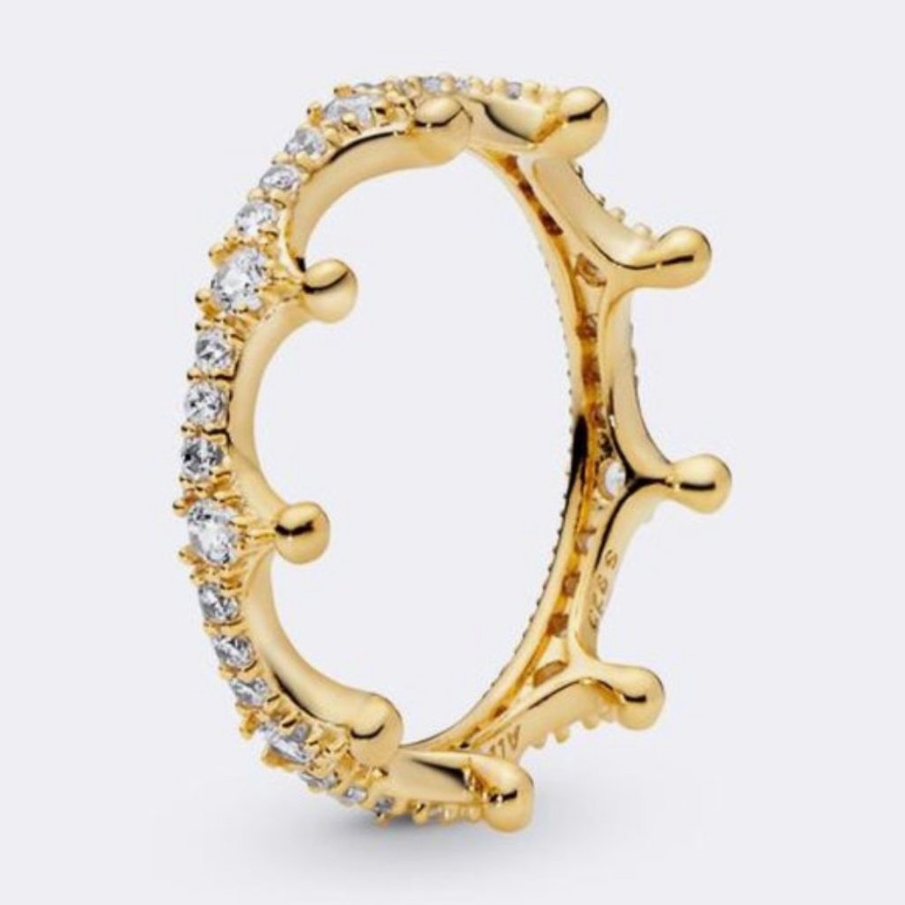 Pandora Clear Sparkling Crown Ring